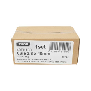 Cuie constructii 2.8x40mm pachet 5Kg, Cod: 40TH130, Echivalență: DISLG05, Thor - Img 4