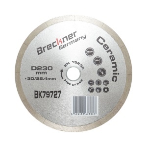 Disc diamantat continuu fractionat 230x30/25.4mm, segment 10mm pentru gresie, faianta, ceramica dura, marmura Breckner Germany, BRECKNER GERMANY, BK79727