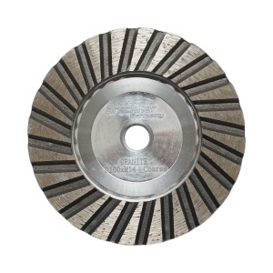 Disc diamantat turbo segmentat tip cupa 100mm, filet M14, grosier din aluminiu pentru slefuire granit Breckner Germany, BRECKNER GERMANY, BK79789