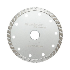 Disc diamantat turbo sinterizat 125x2x22.23mm, taiere umeda/uscata pentru piatra, gresie, ceramica, marmura Breckner Germany, BRECKNER GERMANY, BK87059