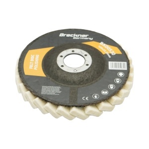 Disc pasla lamelar polisare 125x6x22.23mm, lustruire si finisare metal, inox, aluminiu Breckner Germany, BK00530 - Img 4