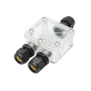 Doza etansa transparenta cu presetupe 41A 450V AC, 3 cai 5-14mm IP68 Leader, Leader, BK79125
