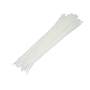Faseta, colier plastic 3.5x200mm, alb, set 100buc, Cod: DISMH99, Brand: BRECKNER GERMANY - Img 1