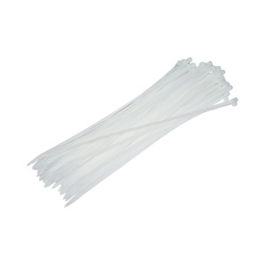 Faseta colier plastic alb 3.6x290mm 100 buc/set Longroad, DISNV63