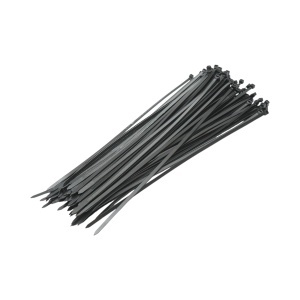 Faseta colier plastic negru 4.7x350mm pentru prindere capace roti auto 100 buc/set Longroad, DISTX55