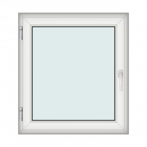 Fereastra 100x110cm, 1 canat, alb, stanga si rabatare, Klass, 7cm, 6 camere, 2 garnituri