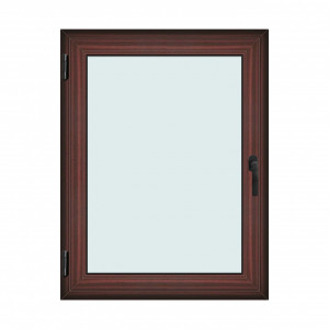 Fereastra 100x130cm, 1 canat, mahon, stanga si rabatare, Klass, 7cm, 6 camere, 2 garnituri - Img 1