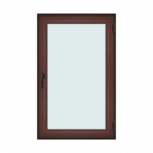 Fereastra 100x160cm, 1 canat, mahon, dreapta si rabatare, Klass, 7cm, 6 camere, 2 garnituri