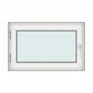 Fereastra 110x70cm, 1 canat, alb, stanga si rabatare, Klass, 7cm, 6 camere, 2 garnituri