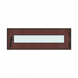 Fereastra 120x40cm, 1 canat, mahon, dreapta si rabatare, Klass, 7cm, 6 camere, 2 garnituri
