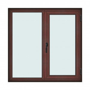 Fereastra 140x140cm, 2 canate, mahon, dreapta si rabatare, Klass, 7cm, 6 camere, 2 garnituri - Img 1