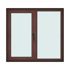 Fereastra 150x140cm, 2 canate, mahon, stanga si rabatare, Klass, 7cm, 6 camere, 2 garnituri - Img 1
