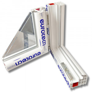 Fereastra 50x70cm, 1 canat, alb, dreapta si rabatare, Eurotech, 8.1cm, 6 camere, 3 garnituri - Img 7