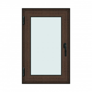 Fereastra 70x110cm, 1 canat, wenge (tabac), stanga si rabatare, Klass, 7cm, 6 camere, 2 garnituri