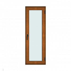 Fereastra 70x200cm, 1 canat, maro, stejar auriu, dreapta si rabatare, Klass, 7cm, 6 camere, 2 garnituri - Img 1