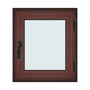 Fereastra 70x80cm, 1 canat, mahon, dreapta si rabatare, Klass, 7cm, 6 camere, 2 garnituri - Img 1