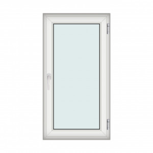 Fereastra 80x150cm, 1 canat, alb, dreapta si rabatare, Klass, 7cm, 6 camere, 2 garnituri