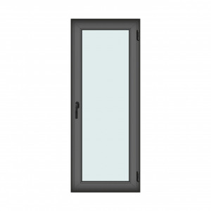 Fereastra 80x200cm, 1 canat, antracit, dreapta si rabatare, Klass, 7cm, 6 camere, 2 garnituri