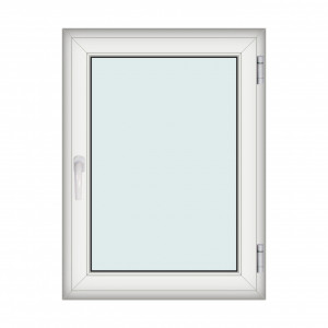 Fereastra 90x120cm, 1 canat, alb, dreapta si rabatare, Klass, 7cm, 6 camere, 2 garnituri - Img 1