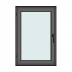 Fereastra 90x130cm, 1 canat, antracit, stanga si rabatare, Klass, 7cm, 6 camere, 2 garnituri