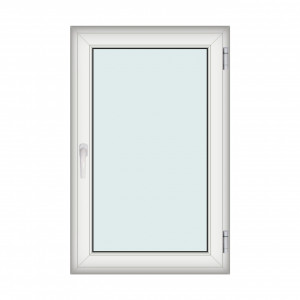 Fereastra 90x140cm, 1 canat, alb, dreapta si rabatare, Klass, 7cm, 6 camere, 2 garnituri