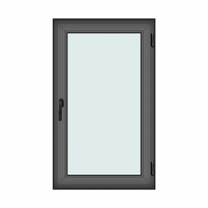 Fereastra 90x150cm, 1 canat, antracit, dreapta si rabatare, Klass, 7cm, 6 camere, 2 garnituri