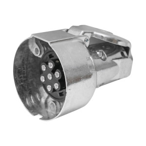 Fisa cu priza 7 pini pentru remorca, material carcasa metalica 12V, Cod: UTB101.31.029, Echivalență: DISAB29M, Breckner Germany - Img 3