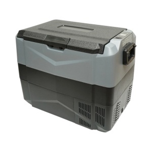 Frigider auto 45L cu compresor 12V-24V-220V, 60W, afisaj LCD, zona dubla de racire, USB 630x390x490mm, BK99977