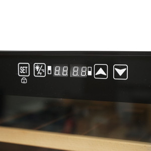 Frigider vin, 33 sticle cu 4 rafturi din lemn 88L, 220V, Cod: DISSE99 - Img 3