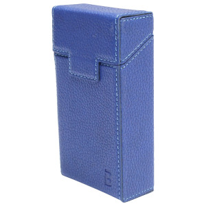 Husa albastra din piele pentru pachet de tigari P21, Cod: BK90433, BRECKNER GERMANY - Img 1