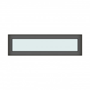 Iluminator 140x40cm, 1 canat, antracit, fix, Klass, 7cm, 6 camere