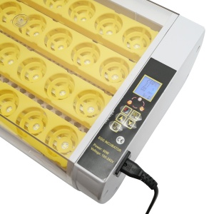 Incubator automat 24 oua 60W, 220V, rotire automata, control temperatura, umiditate, afisaj electronic, tava iluminata LED , Cod: DISPM61, - Img 4