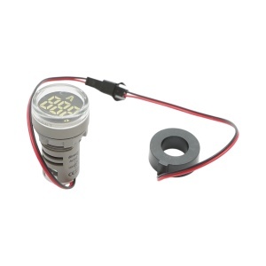 Indicator digital ampermetru LED alb 0-100A, 220V/380V Ø 22mm Breckner Germany, BRECKNER GERMANY, BK76664