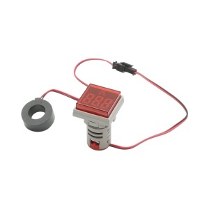 Indicator digital ampermetru LED rosu 0-100A, 220V/380V Ø 22mm Breckner Germany, BRECKNER GERMANY, BK76636