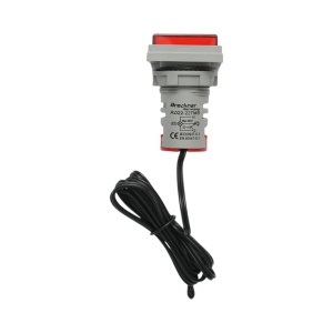 Indicator digital temperatura cu sonda LED rosu 220V/380V AC Ø 22mm Breckner Germany, BRECKNER GERMANY, BK76642 - Img 4