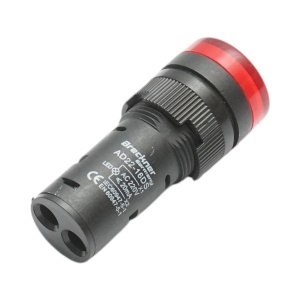 Indicator semnalizare LED rosu 220V AC 16mm Breckner Germany, BRECKNER GERMANY, BK76619 - Img 3
