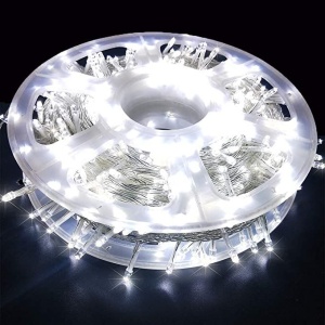 Instalație de Crăciun pe rolă – 50 m, LED Alb Rece, decor festiv modern - Img 2