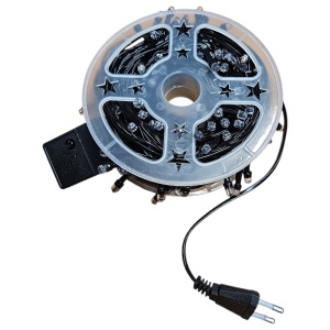 Instalație Luminoasă pe Rola – 30 m, 180 LED Multicolor, Model „Diamant”, Cablu Negru - Img 2