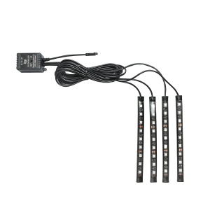 Kit lumini ambientale interior auto RGB LED 12V/6A cu telecomanda, Cod: BK80028, Brand: BRECKNER GERMANY - Img 2