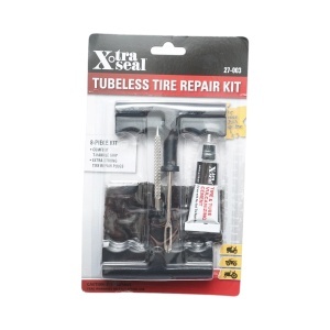 Kit vulcanizare anvelope tubeless la rece cu snur, adeziv, instrument inserare tip ac si alezor 27-003 X-TRA SEAL, DISVE79