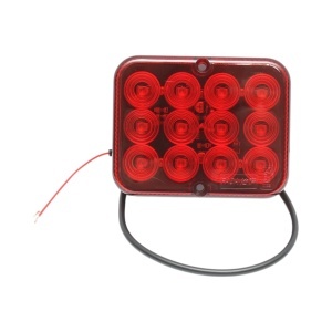 Lampa ceata spate LED 12V/24V rosie 12 LED-uri 100x80x25mm Breckner Germany, BRECKNER GERMANY, BK88871