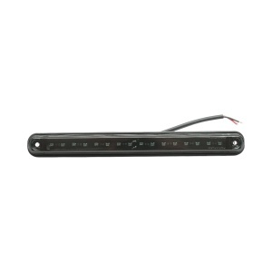 Lampa gabarit laterala LED slim 12-24V rosu fumuriu 16 LED-uri 235x26.5x21mm Breckner Germany, BRECKNER GERMANY, BK69188