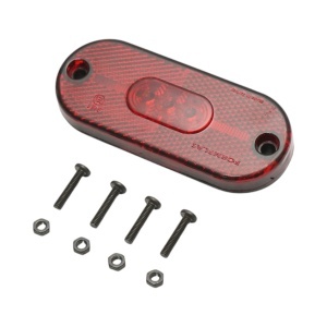 Lampa semnalizare laterala ovala LED 12/24V rosie 108x44x15mm Breckner Germany, BK98683 - Img 2