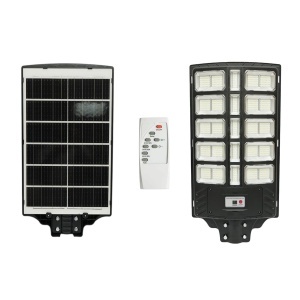 Lampa solara LED iluminat stradal 800W cu panou solar 25W, baterie LiFePO4 20000mAh, senzor miscare, telecomanda, prindere stalp IP66 Breckner Germany,BK00621