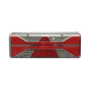 Lampa stop spate dreapta LED camion 24V, 7 pini ASS2.1+4x2 cu iluminare numar 400x153x88mm, DISTX18 - Img 1