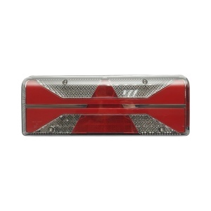 Lampa stop spate dreapta LED camion 24V, 7 pini ASS2.1 cu iluminare numar, alarma mers inapoi 400x153x88mm, DISTX13