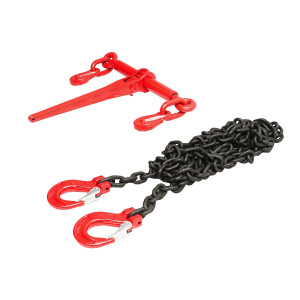 Lant ancorare pentru utilaje grele cu dispozitiv de tensionare pe clichet, greutate suportata 4T, lungime lant 4m, grosime zala fi 8mm, Cod: BK92730, Brand: BRECKNER GERMANY - Img 5