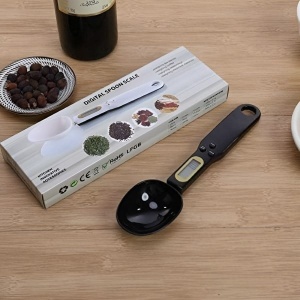 Lingură cu Cântar – Display LCD, Funcție TARE, 1g–500g, Ideală pentru Bucătărie - alba - Img 6