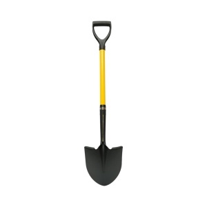 Lopata otel cu varf ascutit tip cazma 220x290x1020mm, coada din fibra de sticla si maner D Crownman, BK00406 - Img 5