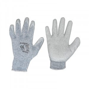 Manusi de protectie bumbac-cauciuc gri marimea 9, Cod: BK90020, BRECKNER GERMANY
